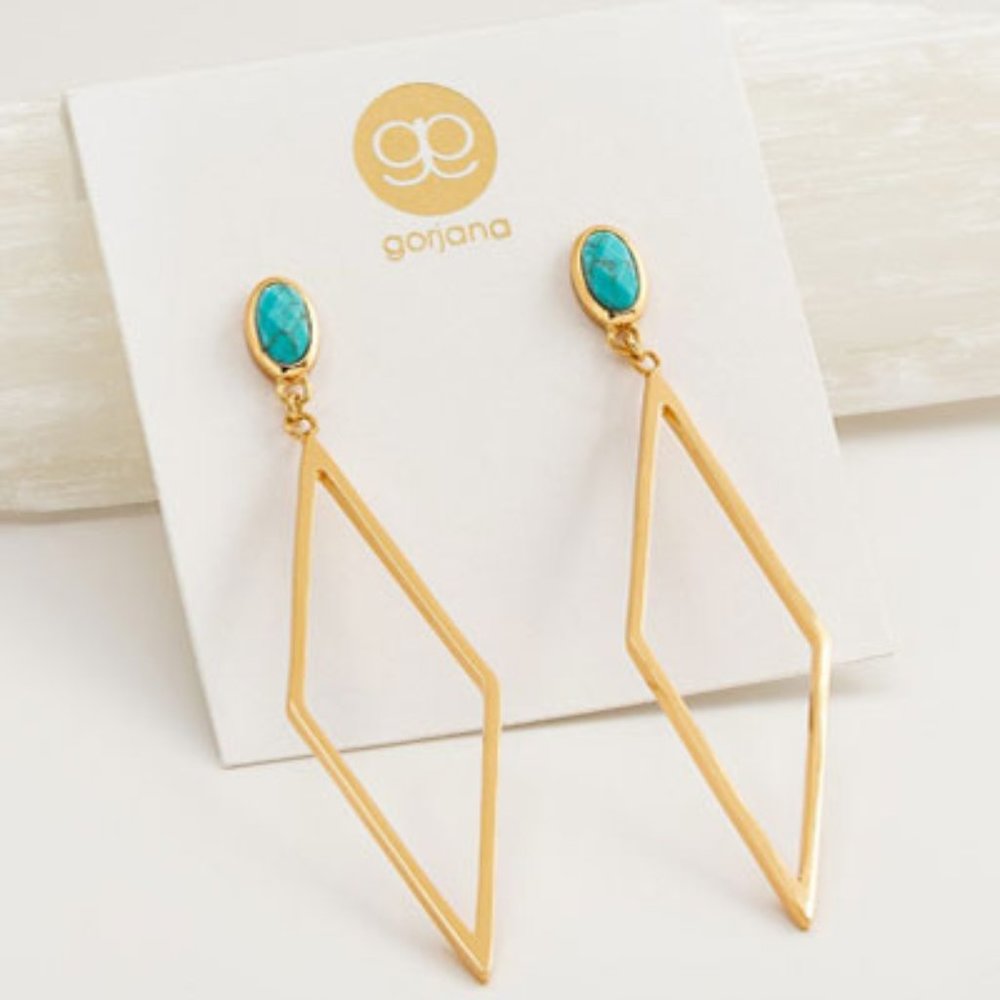 Gorjana Dez Turquoise Drop Earrings